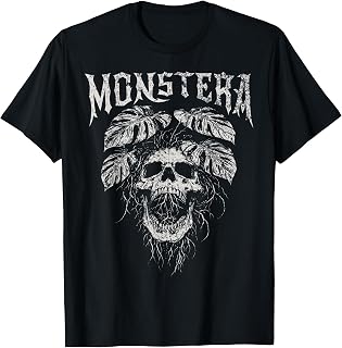 Monstera Skull Plant Lover Grunge Gardener Unisex T-shirt, Sweatshirt, Hoodie (1)