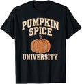 Pumpkin Spice University Fall Retro Autumn Unisex T-shirt, Sweatshirt, Hoodie (1)
