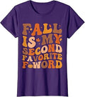 Fall Second Favorite Word Thanksgiving Groovy Autumn Unisex T-shirt, Sweatshirt, Hoodie (1)