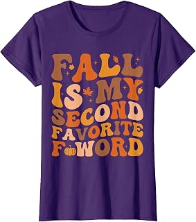 Fall Second Favorite Word Thanksgiving Groovy Autumn Unisex T-shirt, Sweatshirt, Hoodie (1)