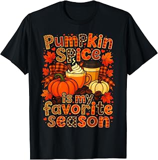Pumpkin Spice Favorite Season Autumn Leaves Fall Unisex T-shirt, Sweatshirt, Hoodie (1)