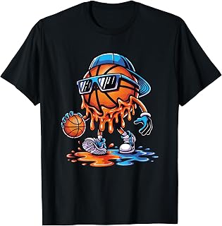 Basketball Drip Ice Cream Drip Basketball Unisex T-shirt, Sweatshirt, Hoodie (1)