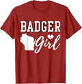 Badger Girl Home Wisconsin Map Heart State Nickname Unisex T-shirt, Sweatshirt, Hoodie (1)