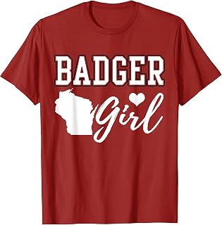 Badger Girl Home Wisconsin Map Heart State Nickname Unisex T-shirt, Sweatshirt, Hoodie (1)