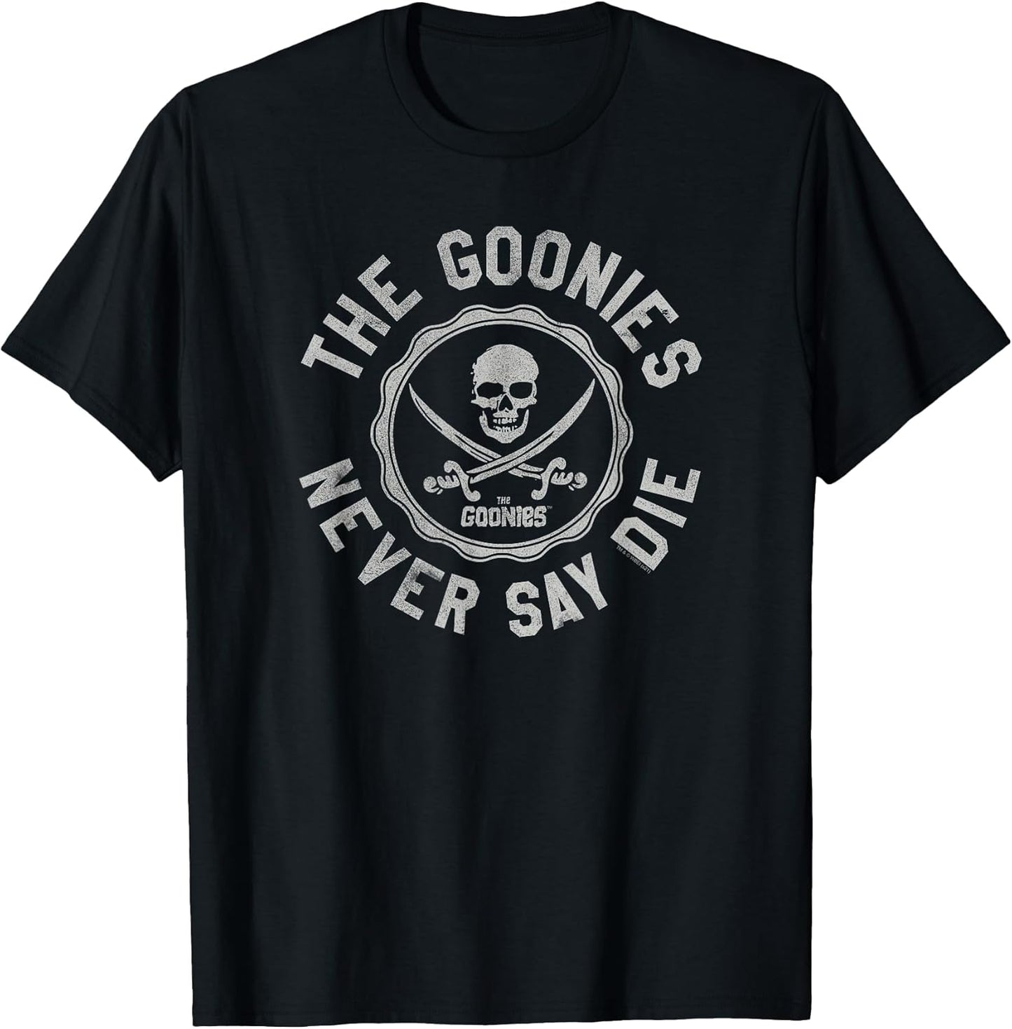 Never Say Die Varsity Seal Retro Movie T-Shirt