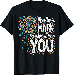 Make Mark Dandelion Happy Dot Day Teacher Unisex T-shirt, Sweatshirt, Hoodie (1)