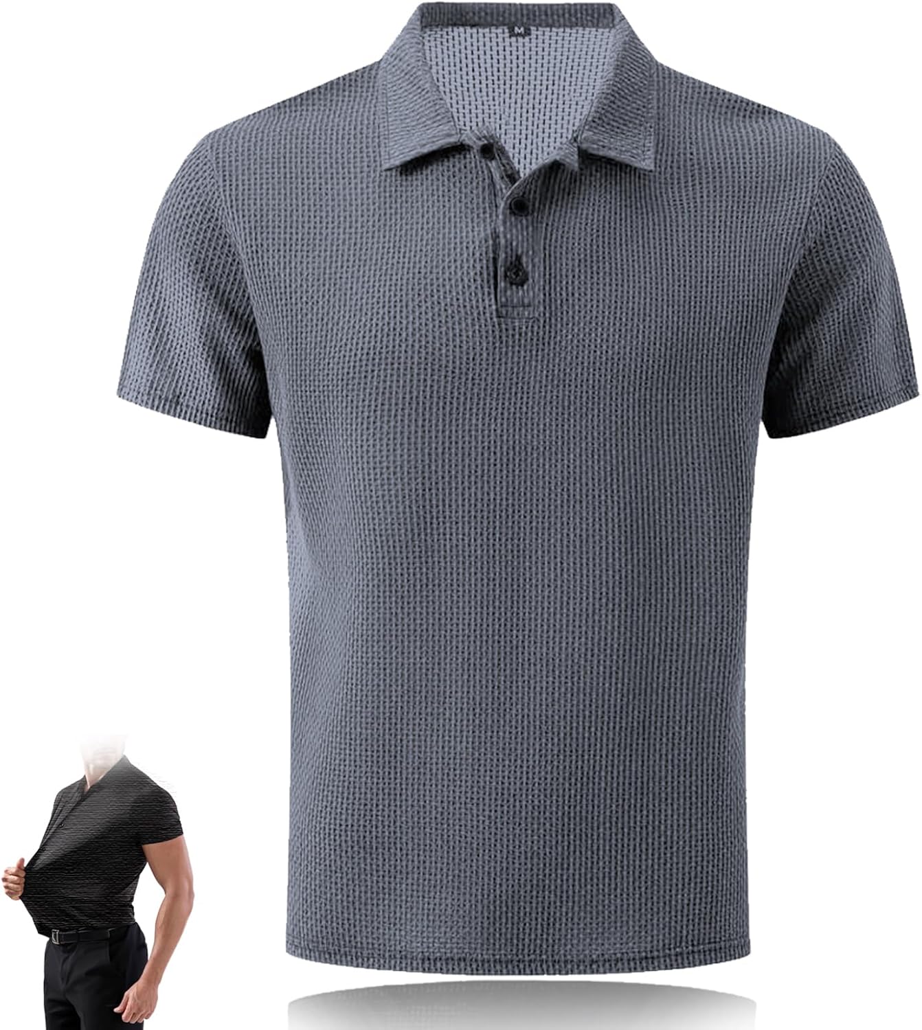 Wearbreeze Shirts for Men, Wearbreeze Polo, Quick Dry Stretch Non-Iron Anti-Wrinkle Shirt Short Sleeve