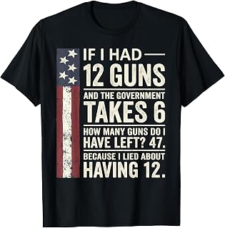 12 Guns Government Math Second Amendment Unisex T-shirt, Sweatshirt, Hoodie (1)