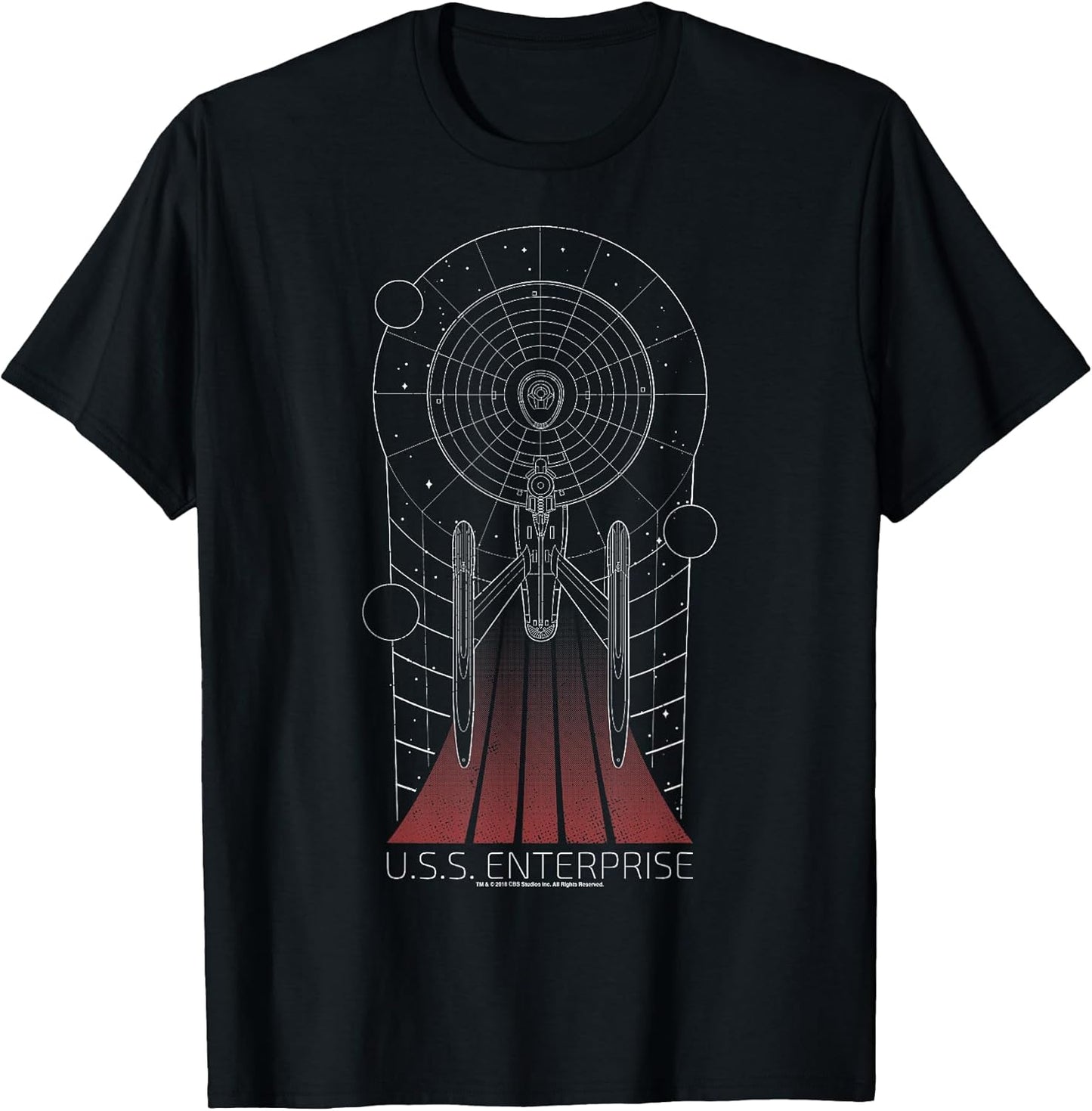 U.S.S. Enterprise Line Art T-Shirt