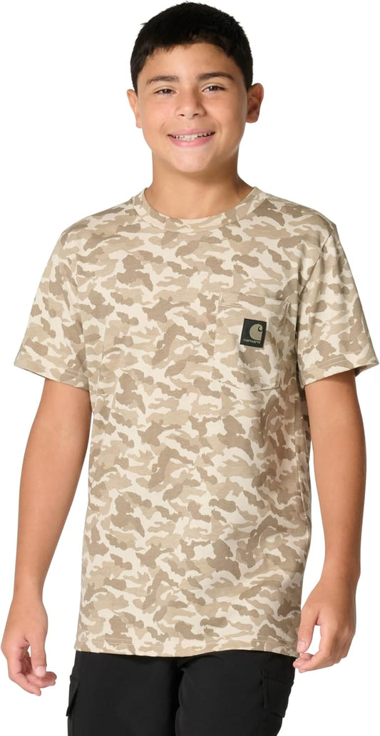 Boys' Short Sleeve Camo Print T-Shirt