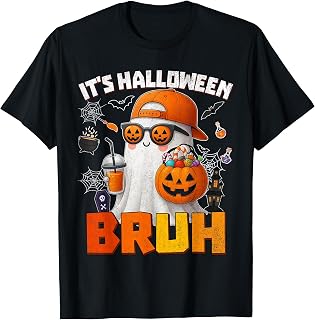 Halloween Bruh Boo Ghost Pumpkin Costume Unisex T-shirt, Sweatshirt, Hoodie (1)