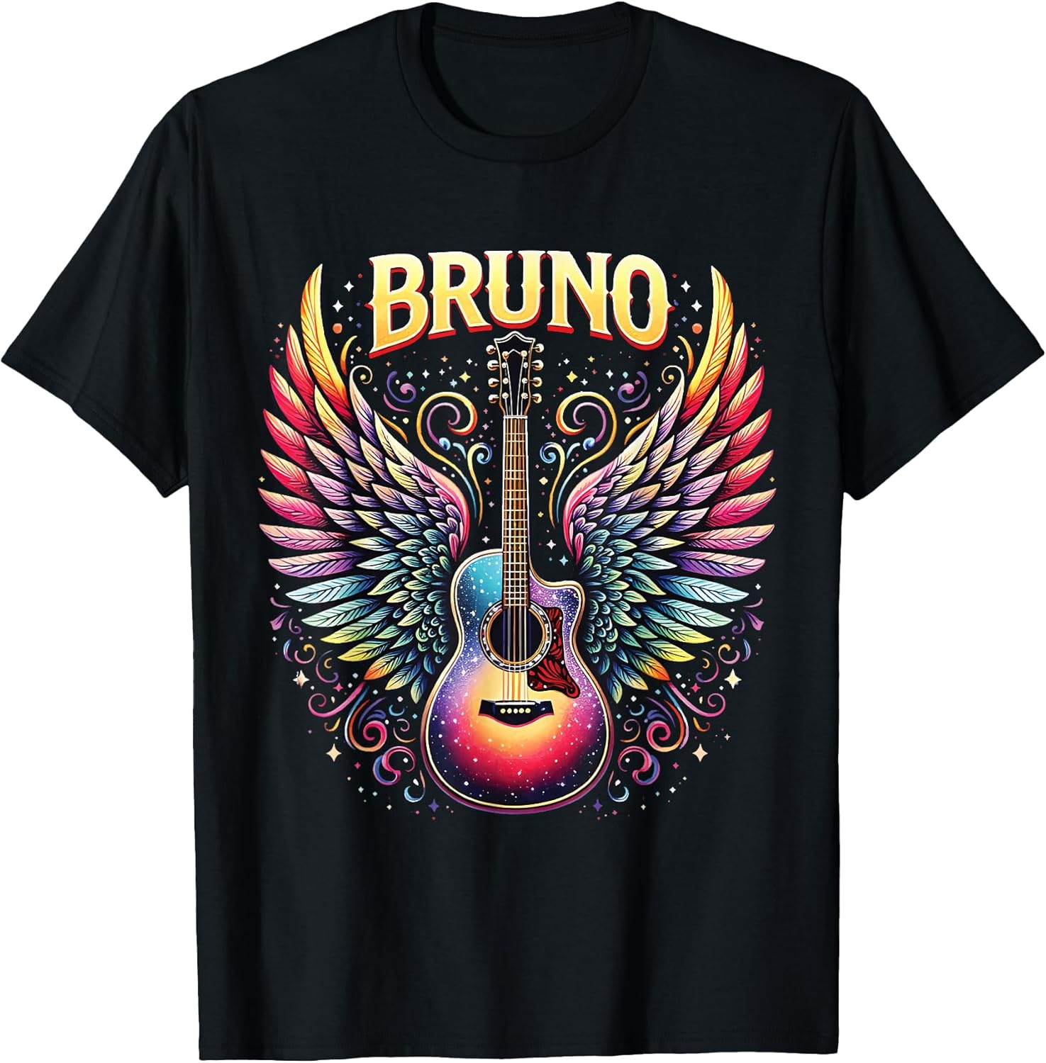 Retro Bruno Personalized Name I Love Bruno 70's 80's Vintage T-Shirt