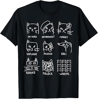 Artistic Cats Cat Minimalist Art Teacher Unisex T-shirt, Sweatshirt, Hoodie (1)