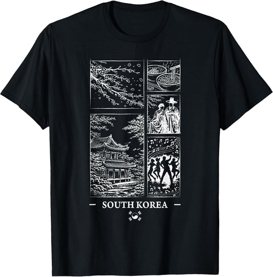 South Korea Travel Korean Kpop Minimalist Souvenir T-Shirt