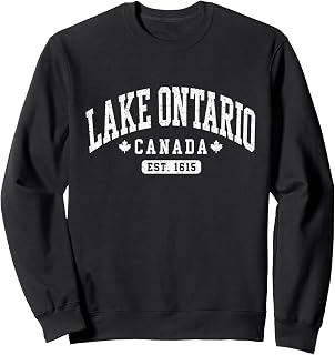 Lake Ontario Canada Vintage Est 1615 Canadian Pride Unisex T-shirt, Sweatshirt, Hoodie (1)