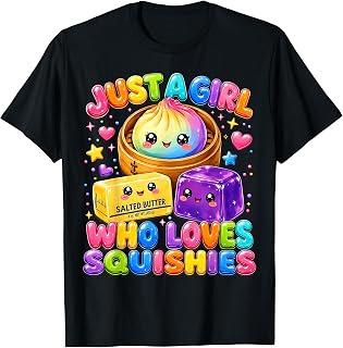 Girl Loves Squishies Unisex T-shirt, Sweatshirt, Hoodie (1)