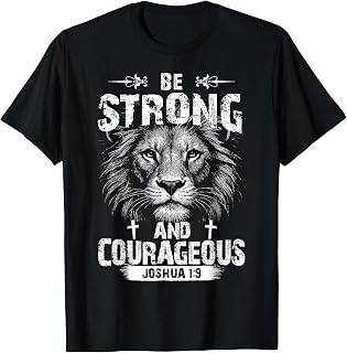 Strong Courageous Lion Joshua Christian Art Unisex T-shirt, Sweatshirt, Hoodie (1)