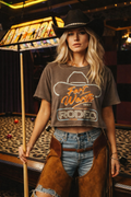 Fort Worth Rodeo 87 Vintage Relaxed Crop T-Shirt