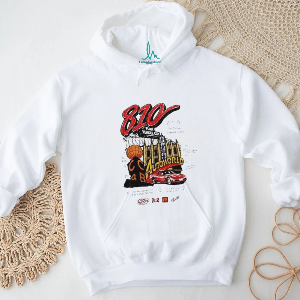 810 Flint Vehicle City Michigan Landmarks and History shirt
