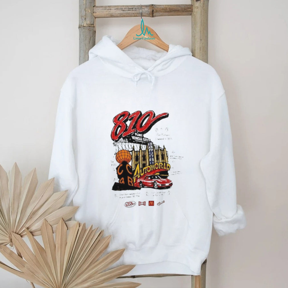 810 Flint Vehicle City Michigan Landmarks and History shirt