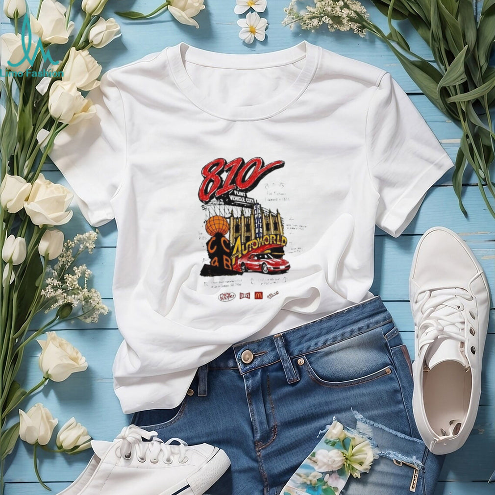 810 Flint Vehicle City Michigan Landmarks and History shirt
