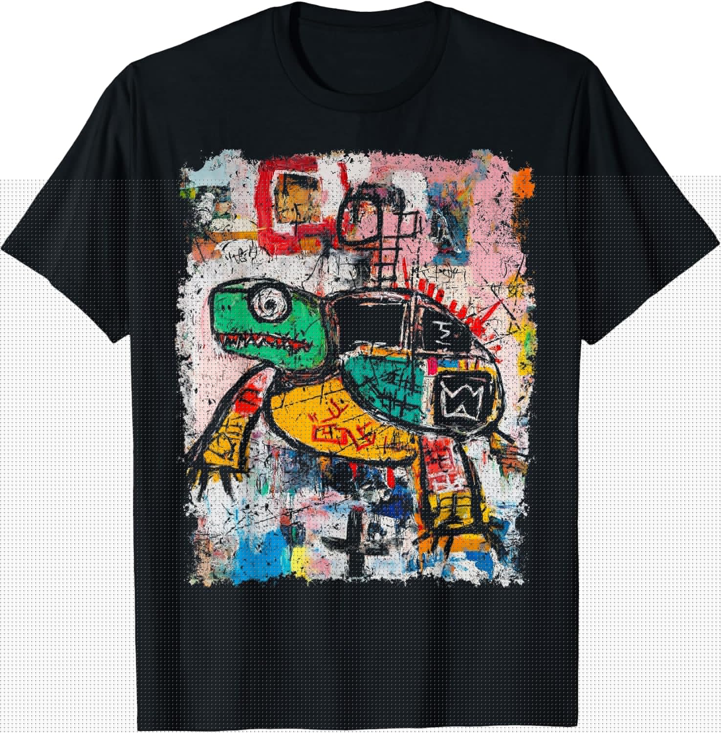 Pop Art Style Turtle Graffiti T-Shirt