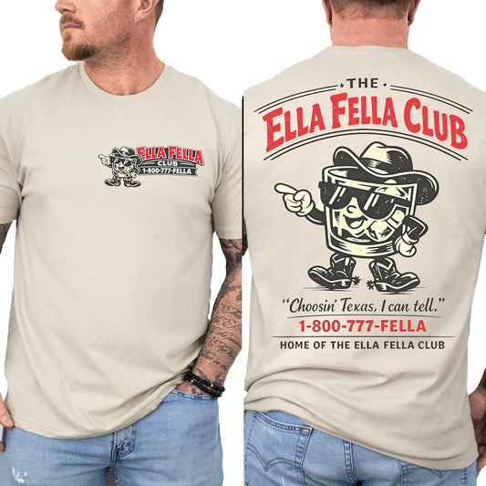 Ella Fella Club T-Shirt, Ellas Fellas Club Shirt, Country Music Fan Tee, Member Since 2023 Shirt, Vintage Western T-Shirt, Concert Outfit, Cowboy Aesthetic Shirt Multicolor