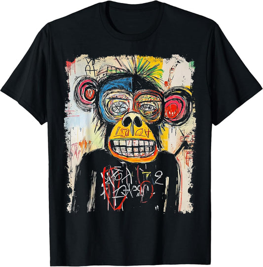 Animal Pop Art Design With A Monkey On It Men's Graffiti T-Shirt