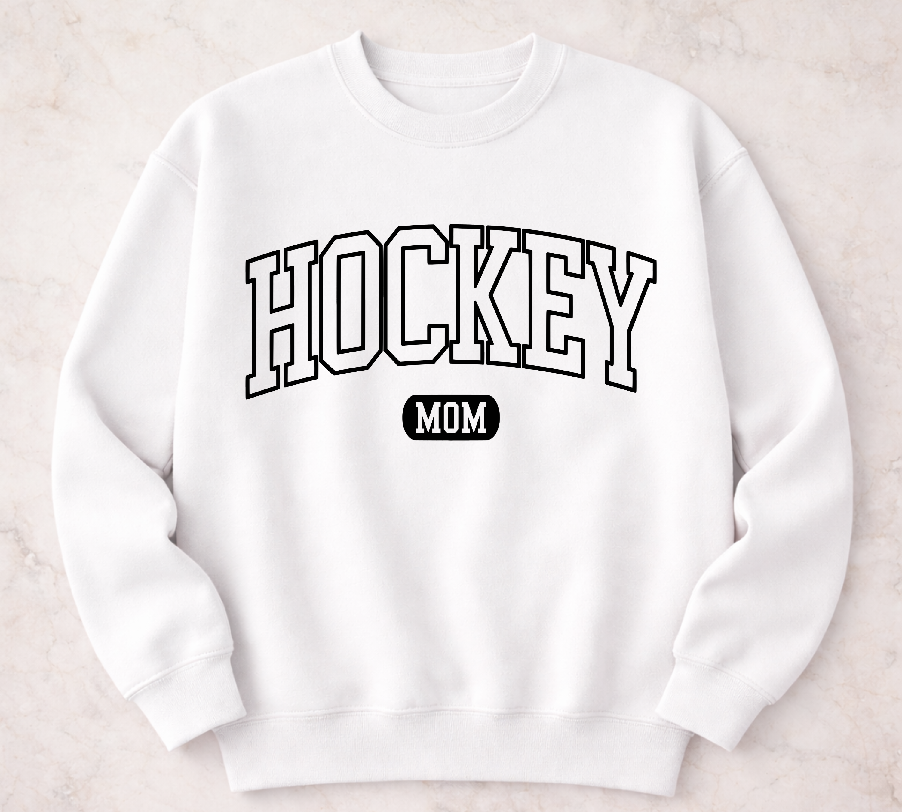 Custom Hockey Mom Crew Sweatshirt