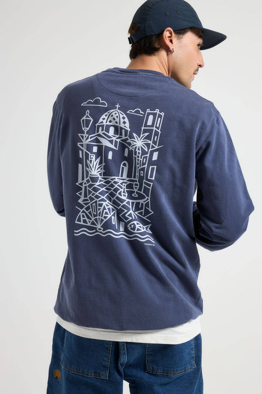 La Plaza Sweatshirt Dome Blue