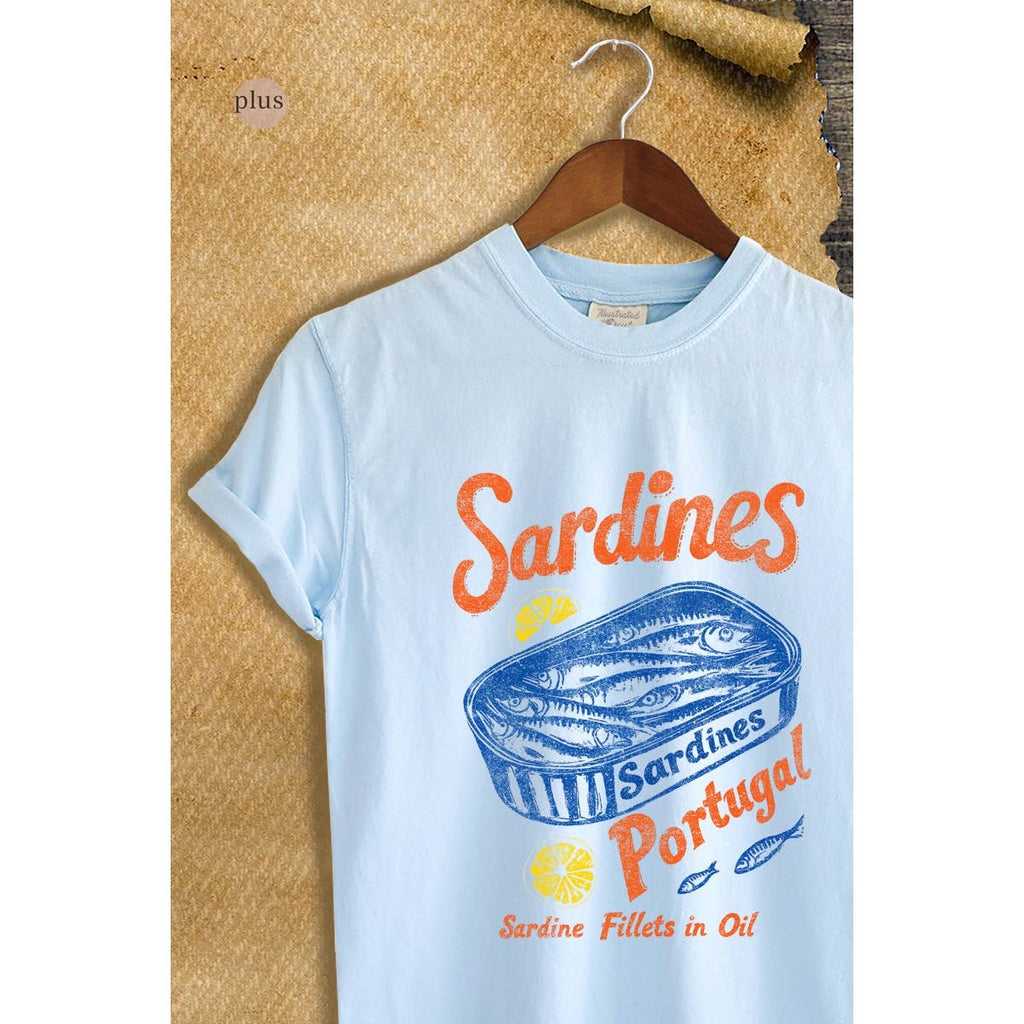 Sardines Portugal Vintage Graphic Plus Tee
