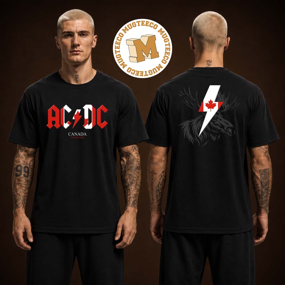 ACDC Canada Moose PWR UP Tour 2026 Two Sided Unisex T Shirt