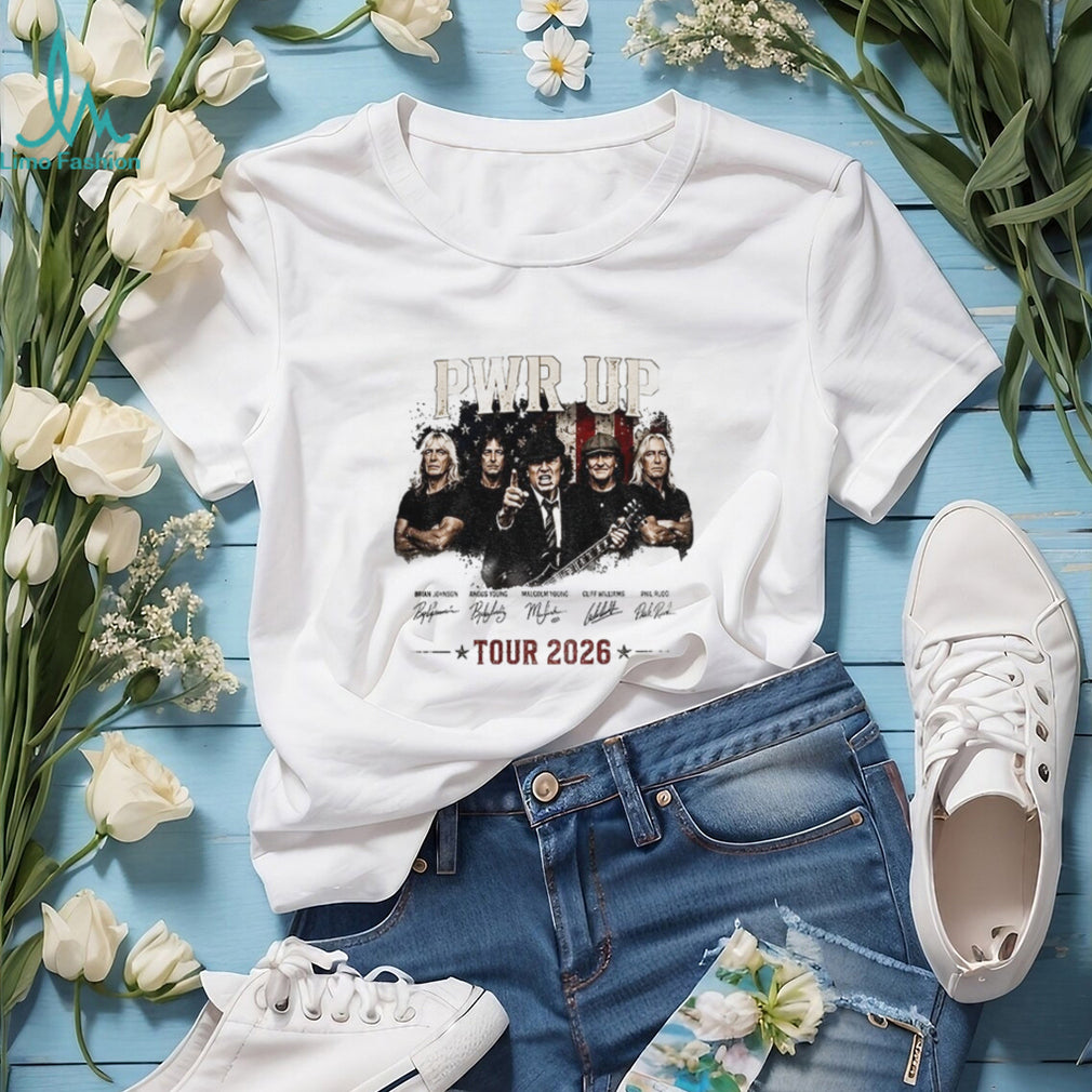 ACDC Pwr Up Tour 2026 Concert signature shirt