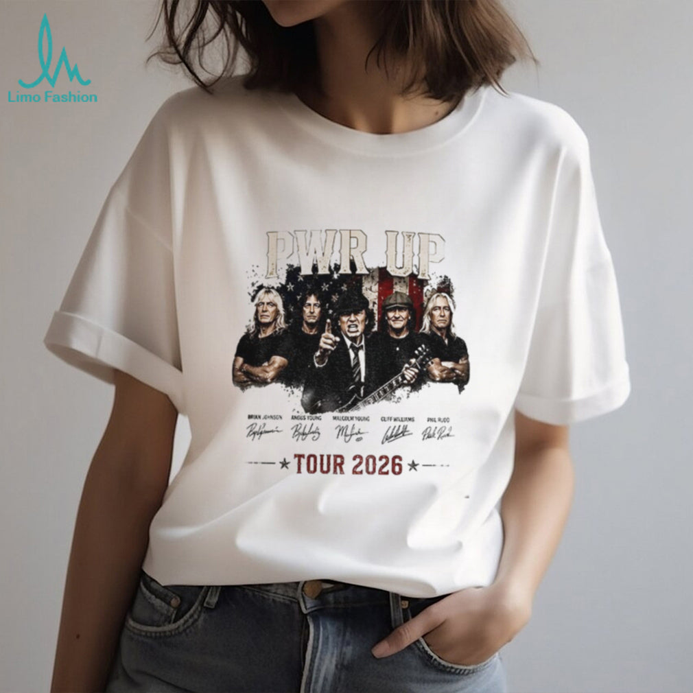 ACDC Pwr Up Tour 2026 Concert signature shirt
