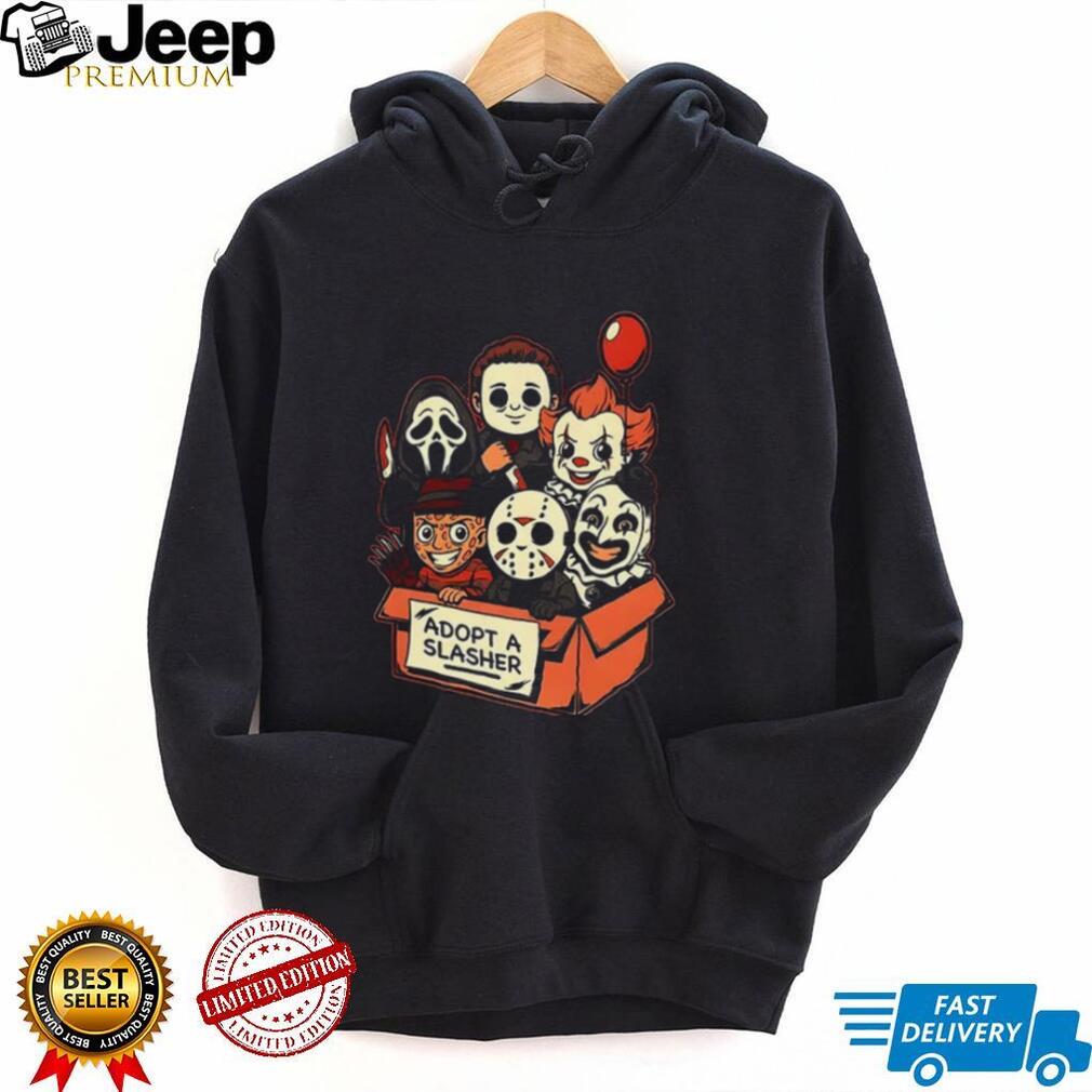 Adopt A Slasher Horror Characters Halloween shirt
