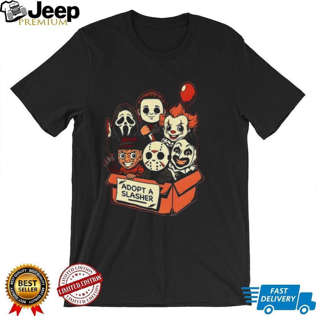 Adopt A Slasher Horror Characters Halloween shirt