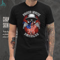 American Flag Skull Patriot Patriotic Skeleton T Shirt