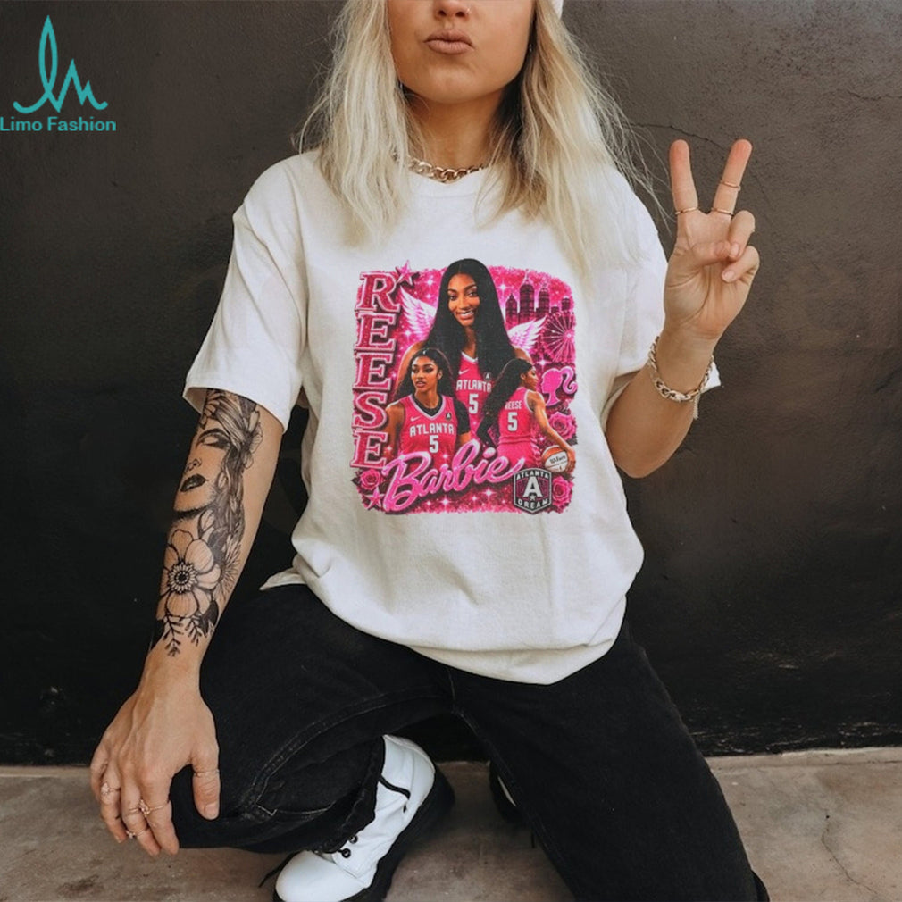 Angel Reese Atlanta Dream Player Barbie Pink Basketball Collage WNBA shirt