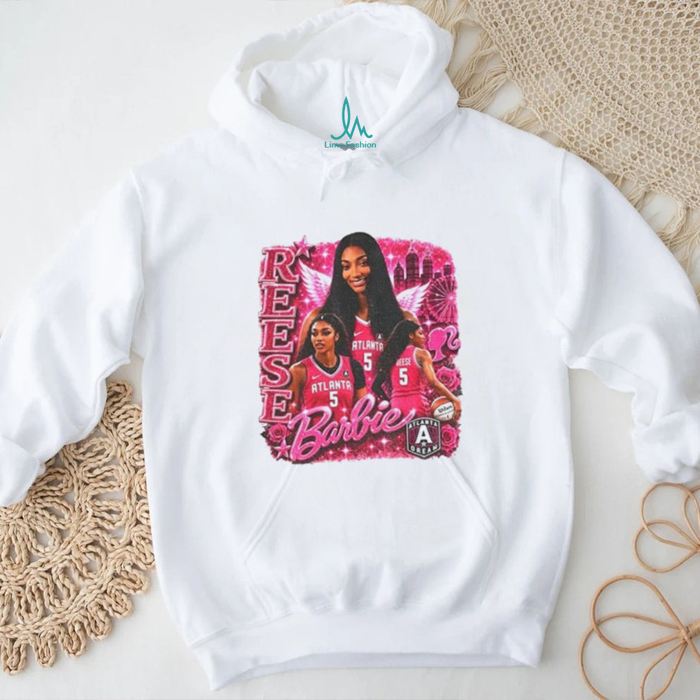 Angel Reese Atlanta Dream Player Barbie Pink Basketball Collage WNBA shirt