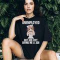 Anime Girl Unemployed But Her Feet Giving Me A Job Funny Otaku Meme Shirt