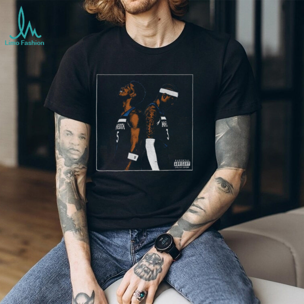 Anthony Edwards vs Jaden McDaniels Album cover parental advisory shirt]