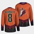 Arizona Coyotes #8 nick-schmaltz-orange-2022reverse-retro-2.0-authentic-primegreen-jersey