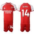 Arsenal F.C #14 Thierry Henry Red 2025 Home Soccer Jersey Suit