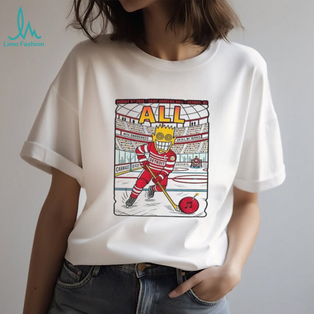 Aug 9 2026 ALL Saint Andrews Hall Detroit MI Concert shirt
