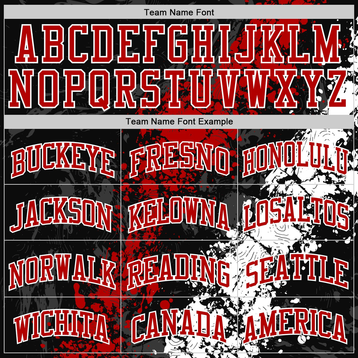 Custom Black Red-White Splash Round Neck Sublimation Basketball Suit Jersey