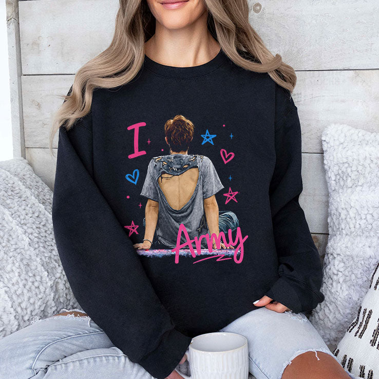 Joonie BTS I Love Army T Shirt