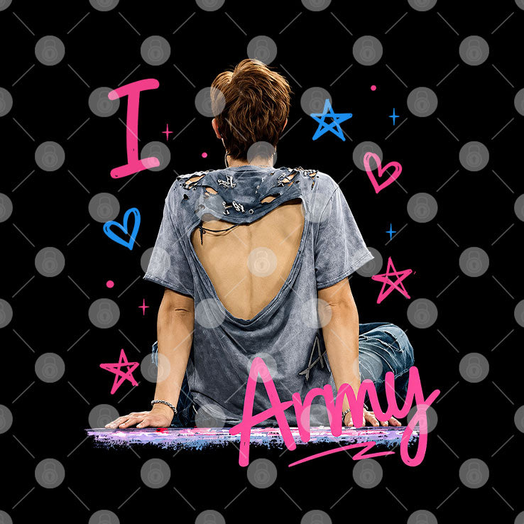 Joonie BTS I Love Army T Shirt