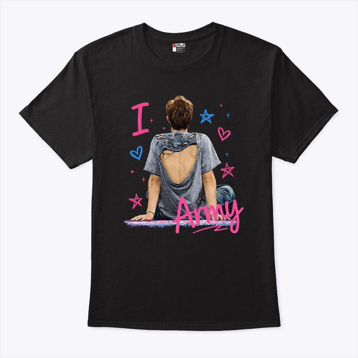 Joonie BTS I Love Army T Shirt