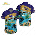 Baltimore Ravens Summer Beach Aloha Baltimore Ravens Hawaiian Shirt