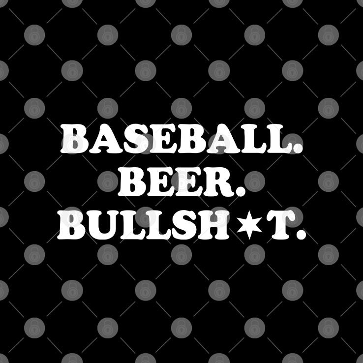 Baseball Beer Bullshit T Shirt